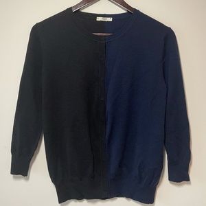 Fendi Black and Navy Cardigan